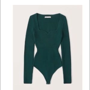 Abercrombie & Fitch Sweetheart Sweater Bodysuit